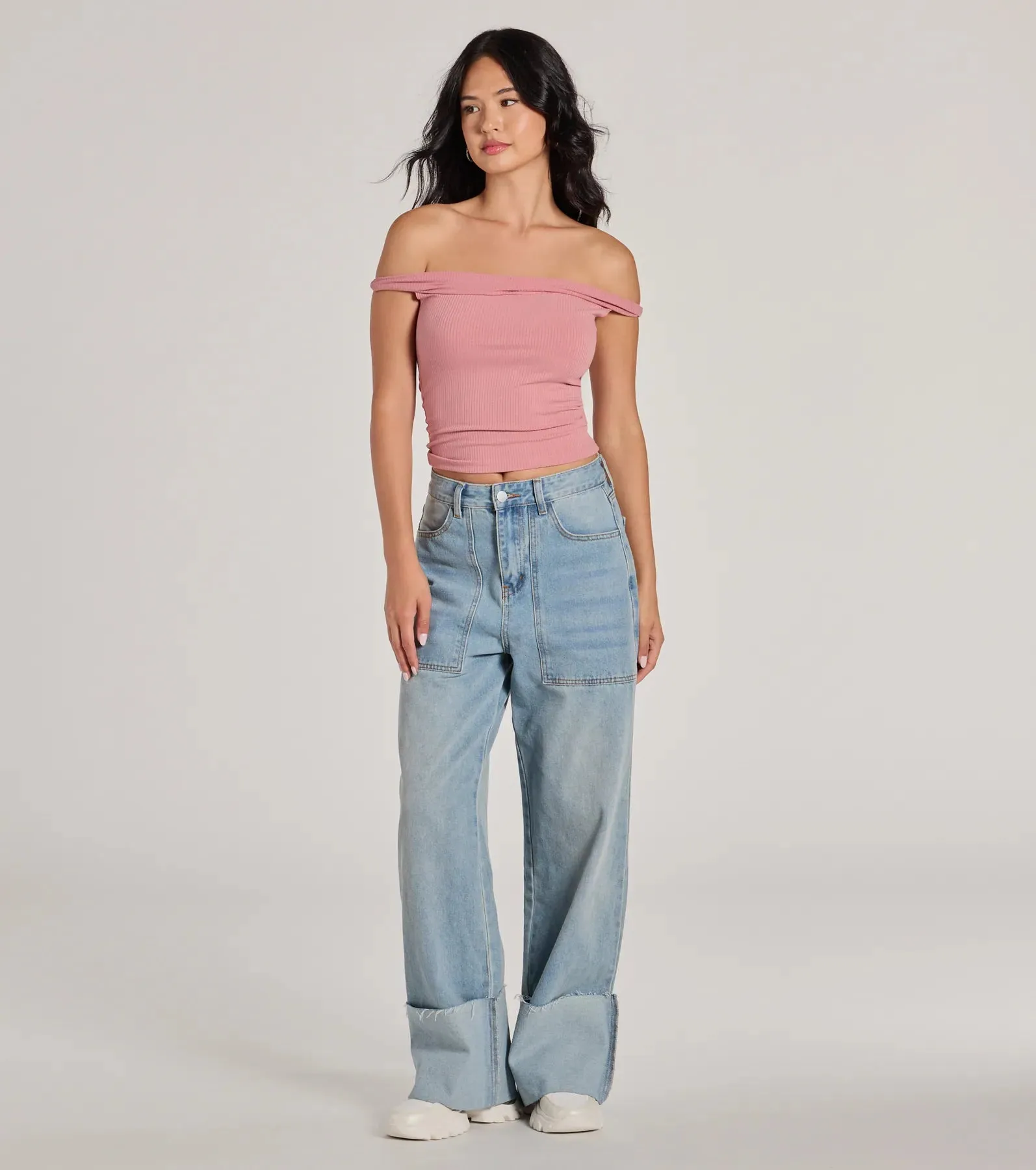 Nothing Sweeter Off-The-Shoulder Crop Top sold by Windsor product image thumbnail 3