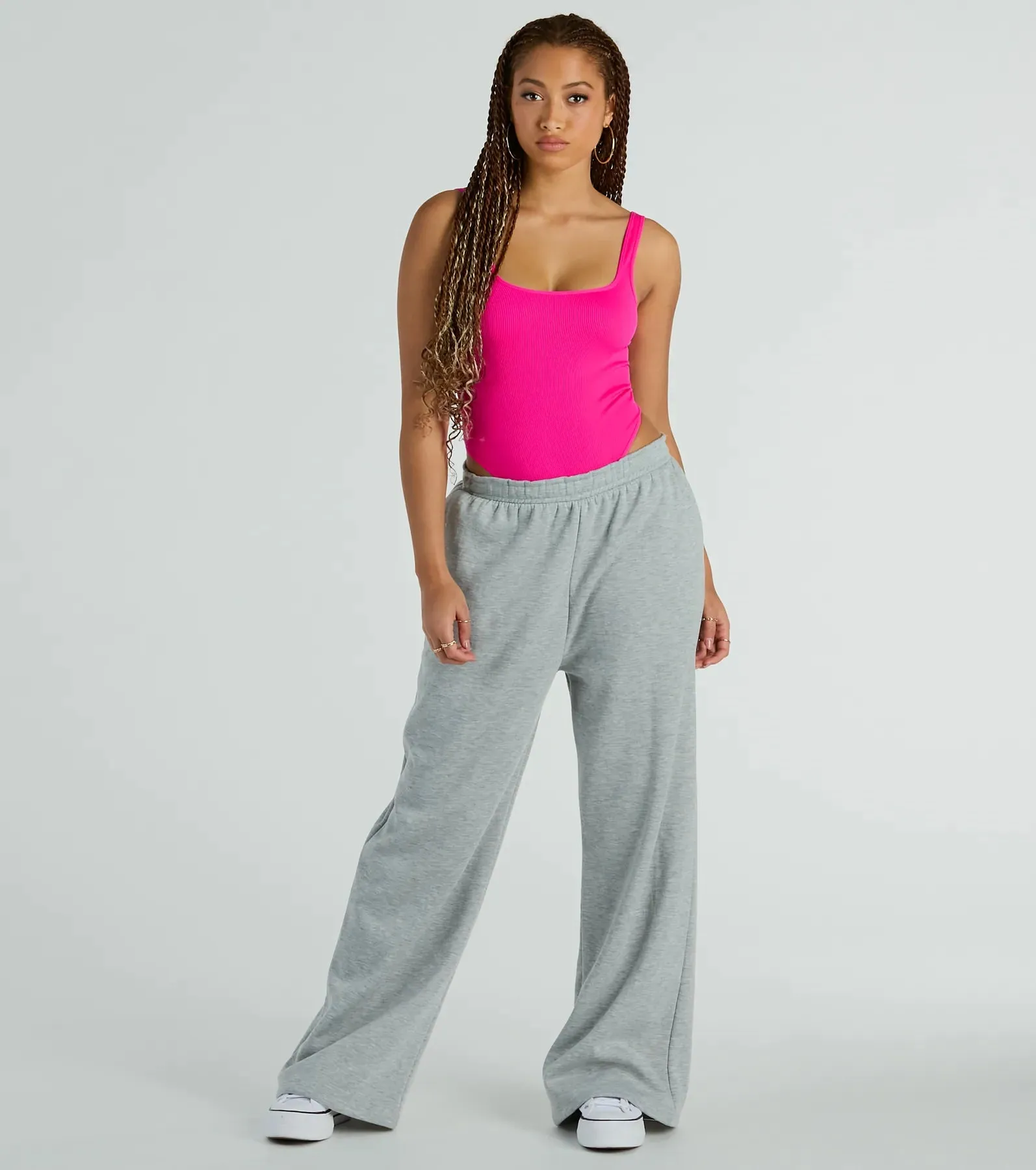 Simply Sultry Ribbed Knit Tank Bodysuit sold by Windsor product image thumbnail 3