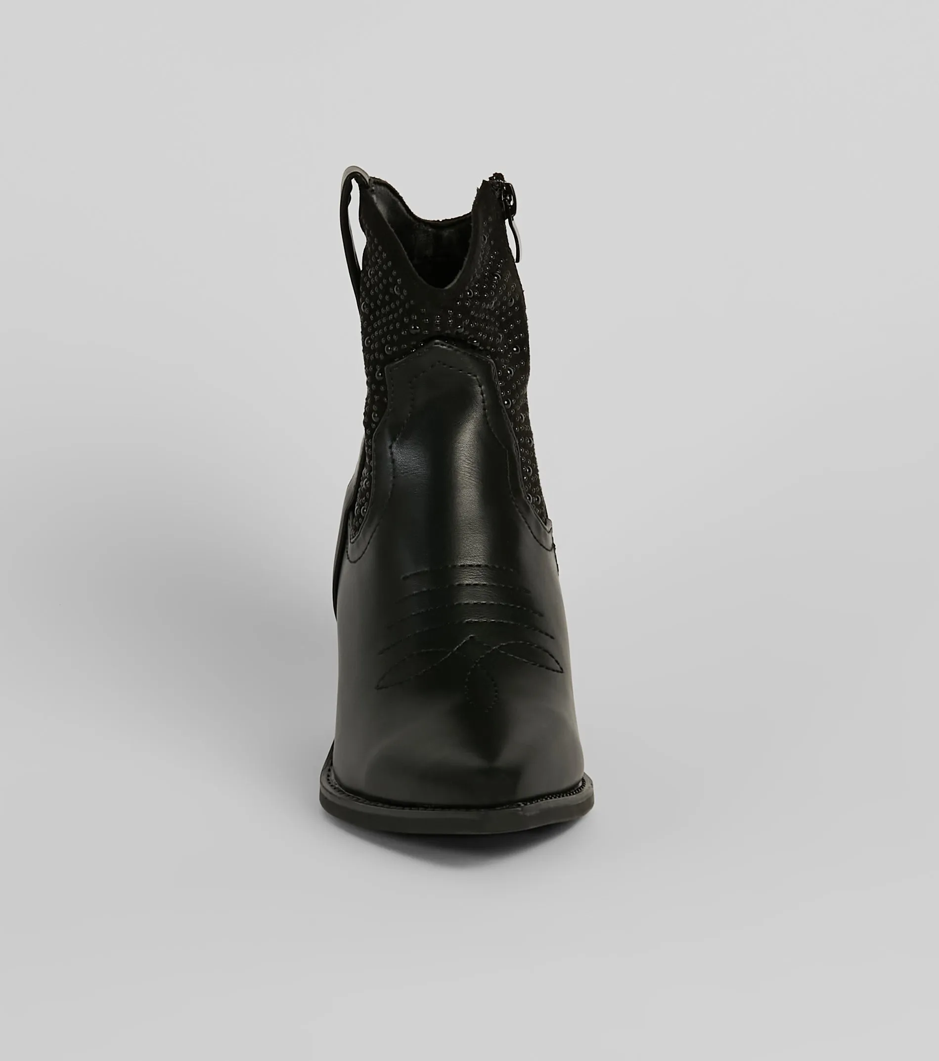 Western Glam Pearl Detail Ankle Booties sold by Windsor product image thumbnail 3