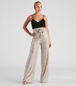 Step Up The Sparkle Sequin Jumpsuit sold by Windsor
