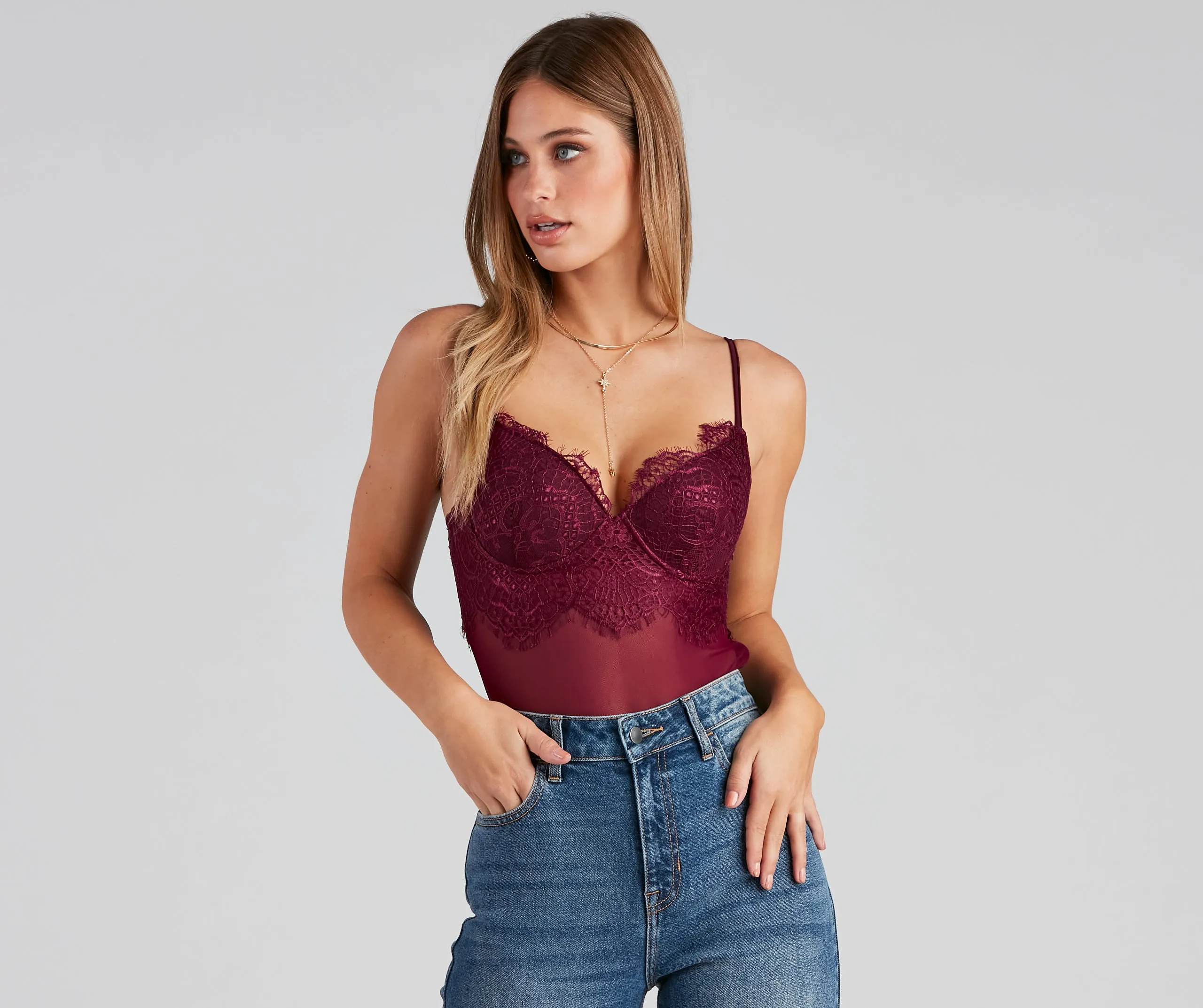 CLEARANCE - Pretty Bustier Bodysuit sold by Windsor