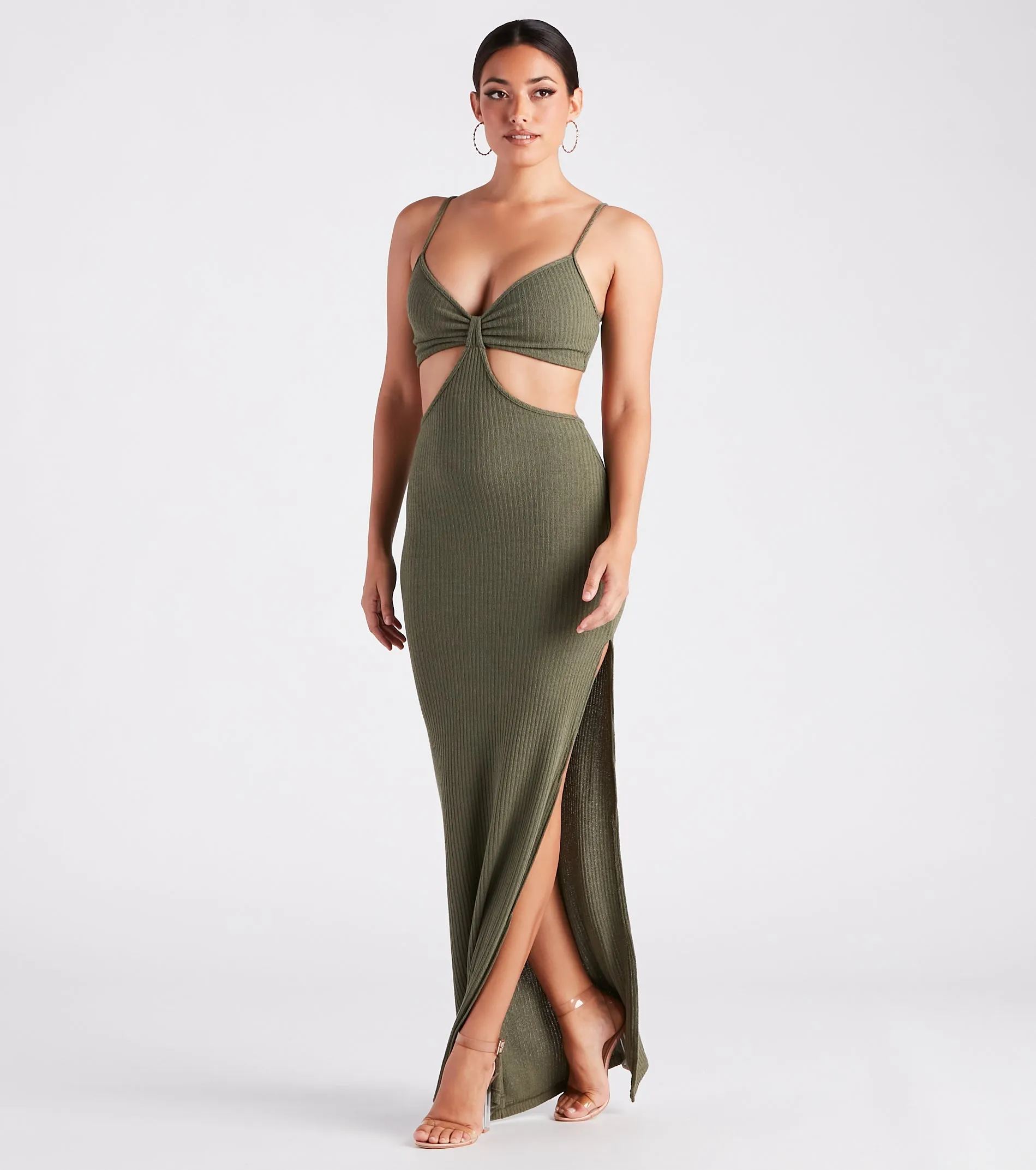 Easy Decision V-Neck Cutout Maxi Dress sold by Windsor product image thumbnail 3