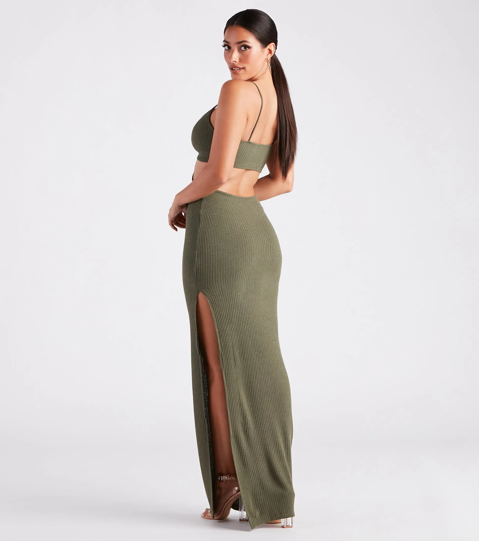 Easy Decision V-Neck Cutout Maxi Dress sold by Windsor product image thumbnail 2