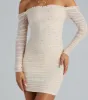 Elite Style Pearl Embellished Mini Dress sold by Windsor