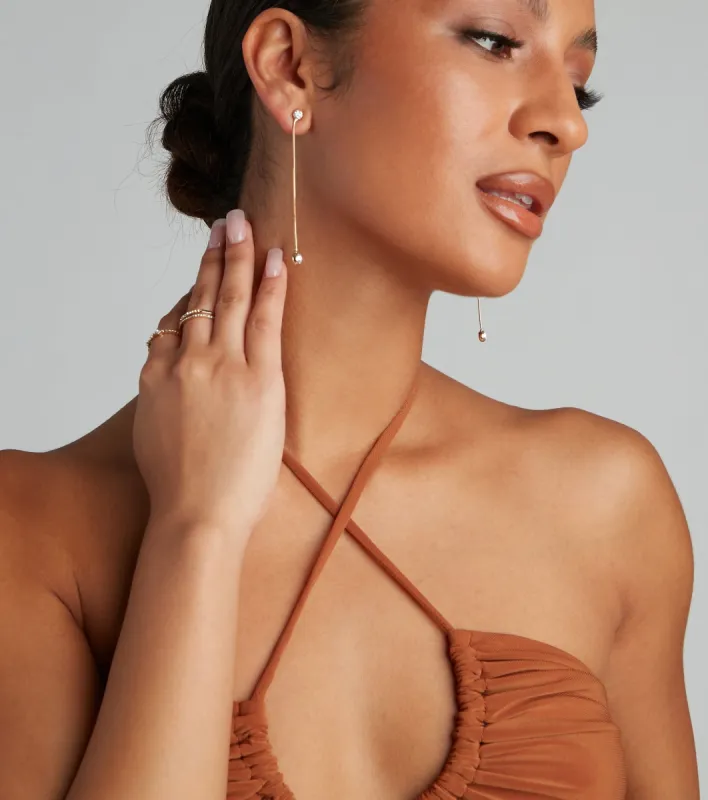 Love Spark Rhinestone Earrings sold by Windsor