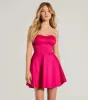 Effortlessly Lovely Strapless Corset Skater Dress sold by Windsor