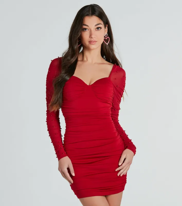 Fabulous Over Everything Faux Pearl Mini Dress sold by Windsor