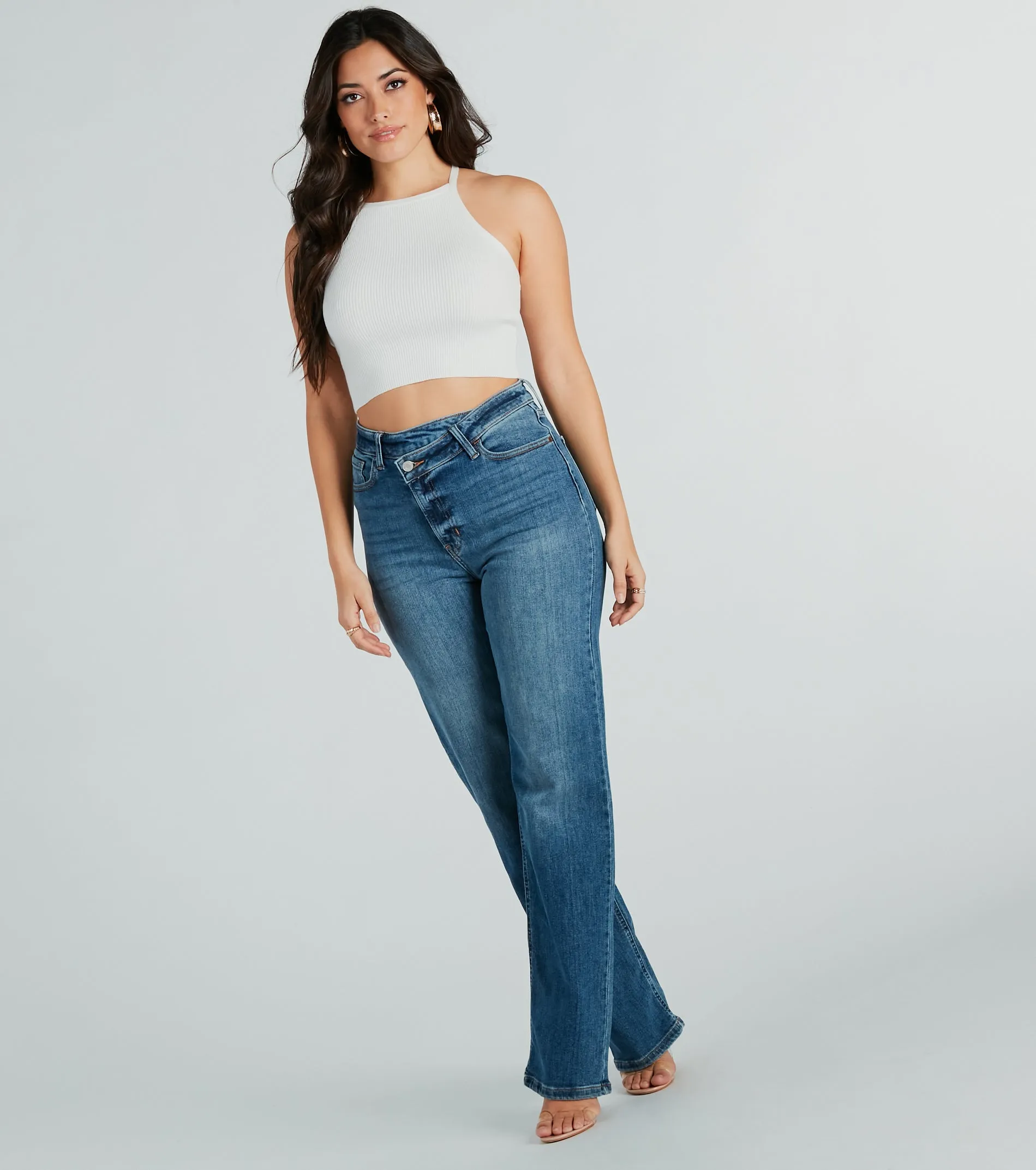 Cute Feel Halter Strappy Back Crop Top sold by Windsor product image thumbnail 3