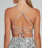 Holly Lace-Up Sequin Satin Formal Dress sold by Windsor