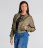 There She Goes Woven Bomber Jacket sold by Windsor