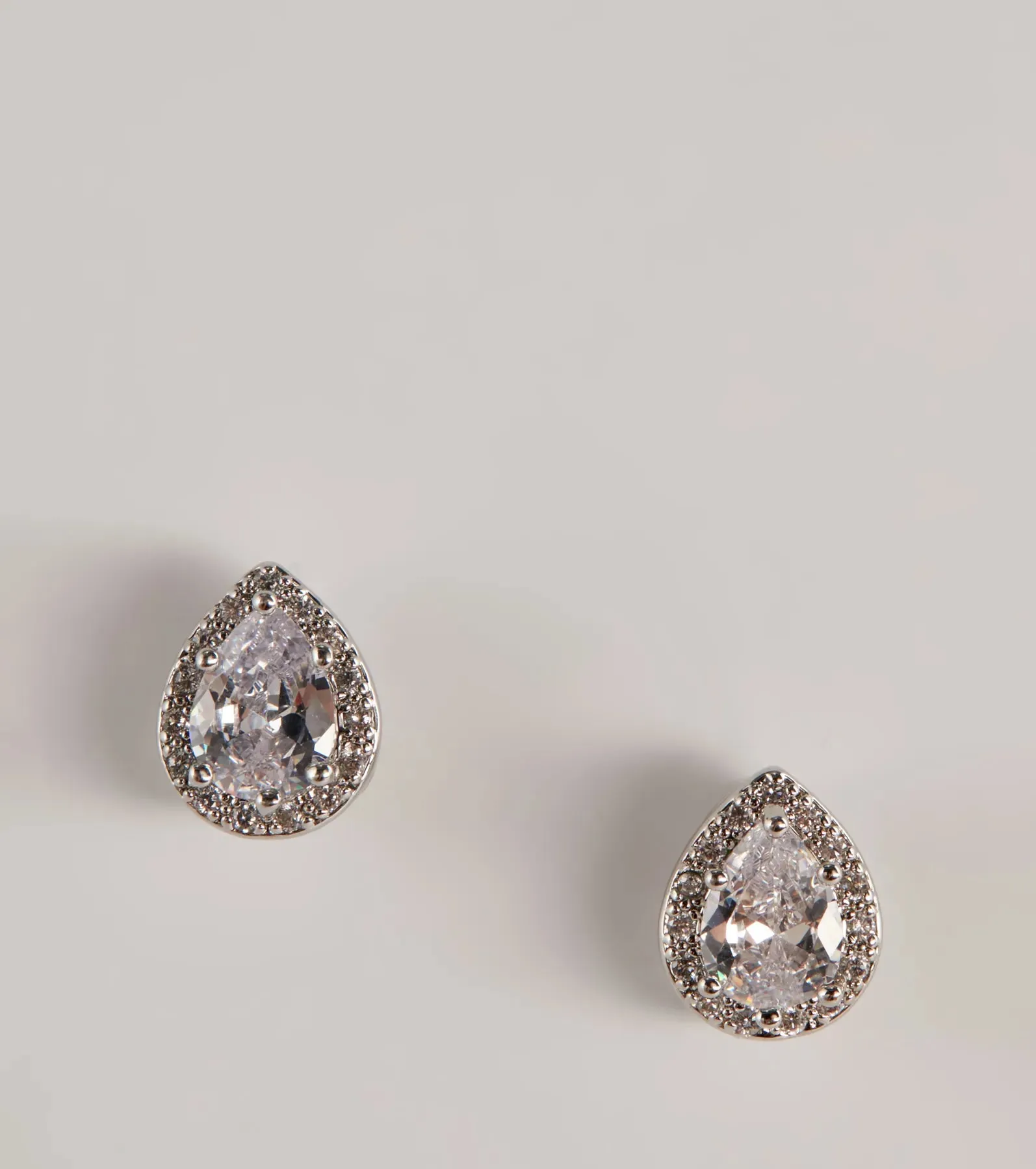 Found A Stud Teardrop Cubic Zirconia Earrings sold by Windsor