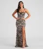 JoJo Formal Sequin Bustier Bodycon Dress sold by Windsor