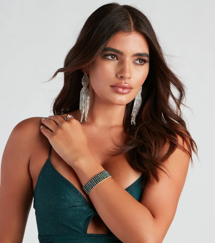 Bling On The Glam Stretch Bracelet sold by Windsor