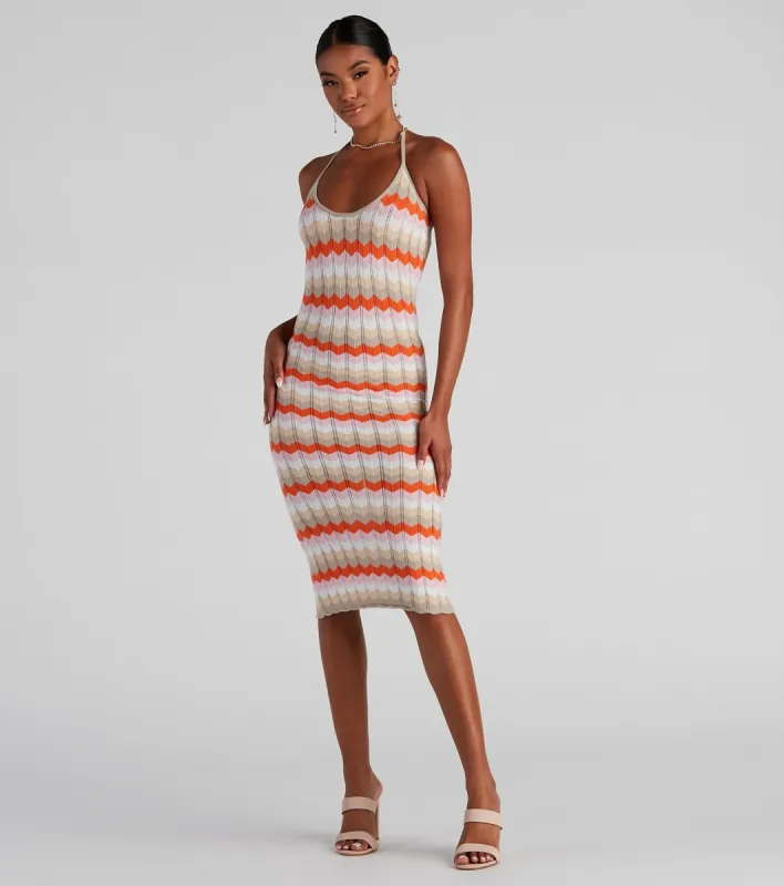 Summer Daze Halter Sweater Dress sold by Windsor