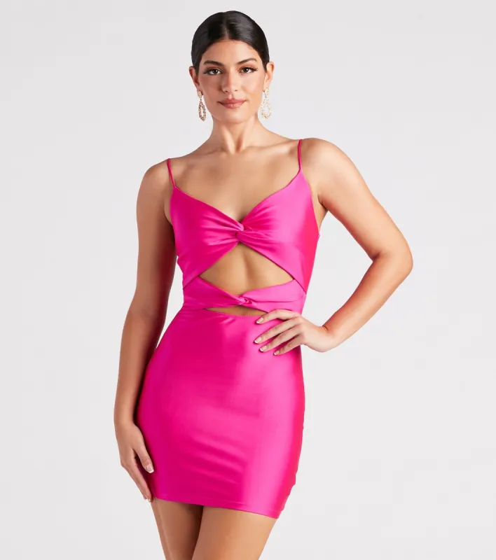 Dance All Night V-Neck Mini Dress sold by Windsor