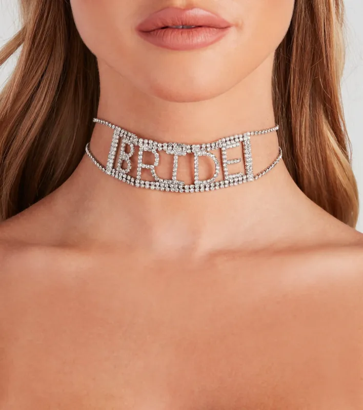 Bride Rhinestone Choker sold by Windsor