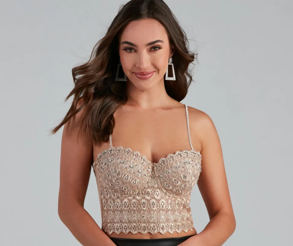 Stunning Glam Rhinestone Bra Straps sold by Windsor