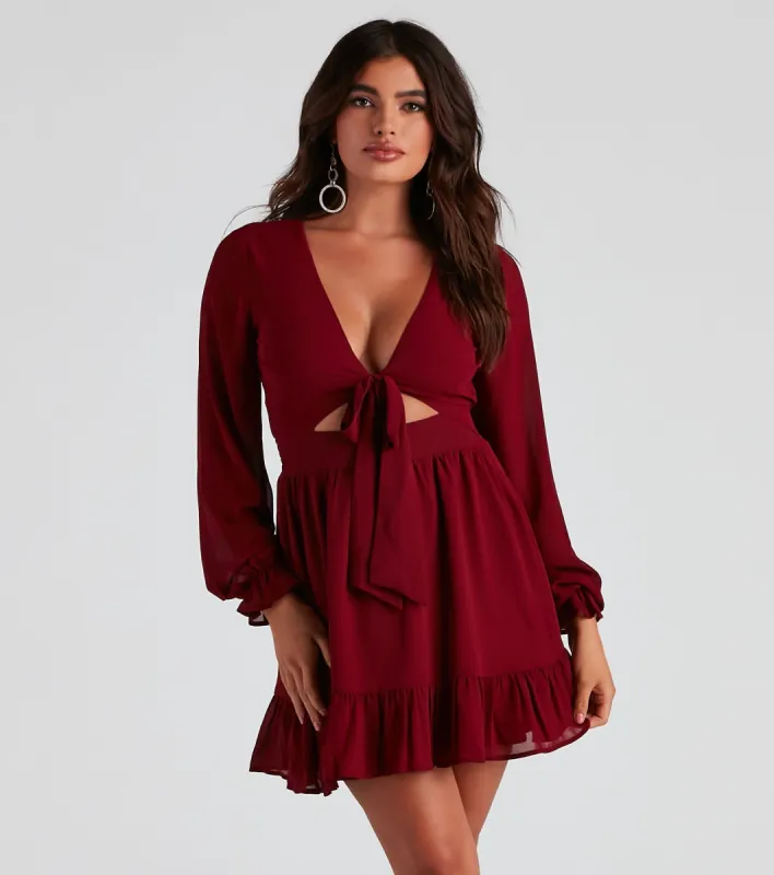 Chic Airy Chiffon Skater Dress sold by Windsor