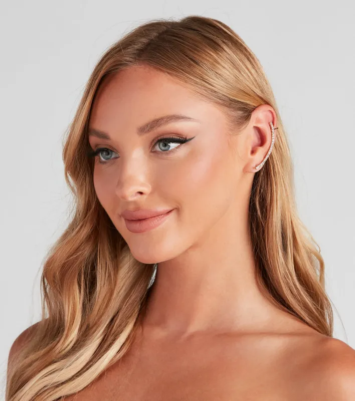 Glam Mind Rhinestone Ear Cuffs sold by Windsor