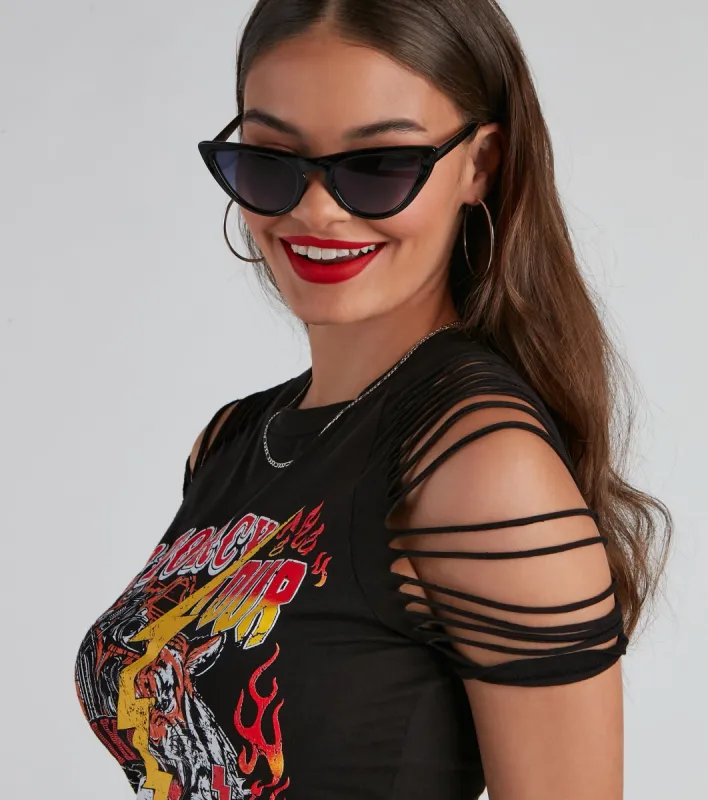 On Fleek Cat Eye Sunglasses sold by Windsor