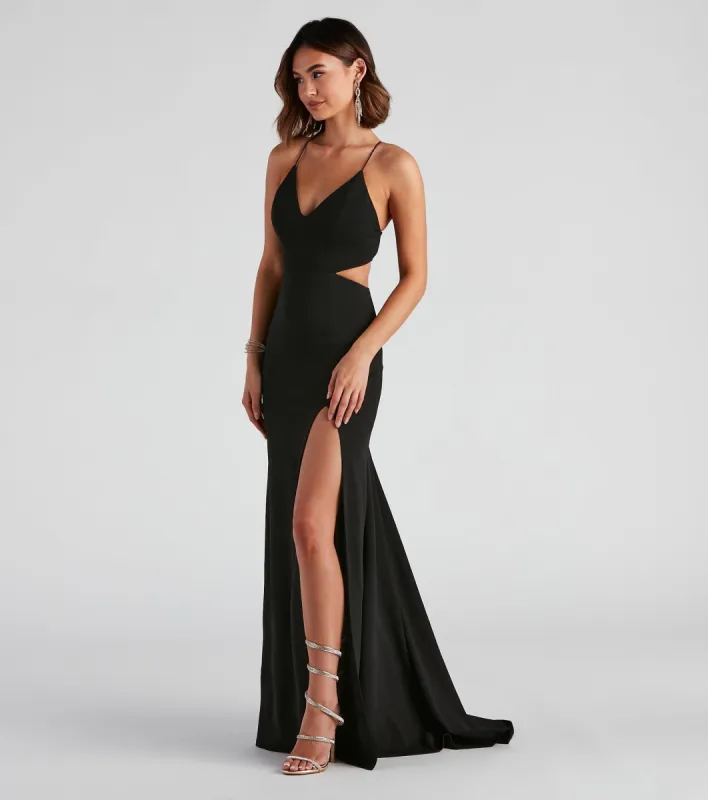 Clarice Formal Crepe Cutout Dress sold by Windsor