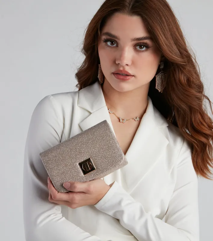 All About The Glitz And Glam Clutch sold by Windsor