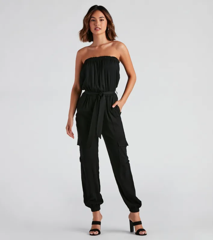 Fashion Cadet Cargo Jumpsuit sold by Windsor
