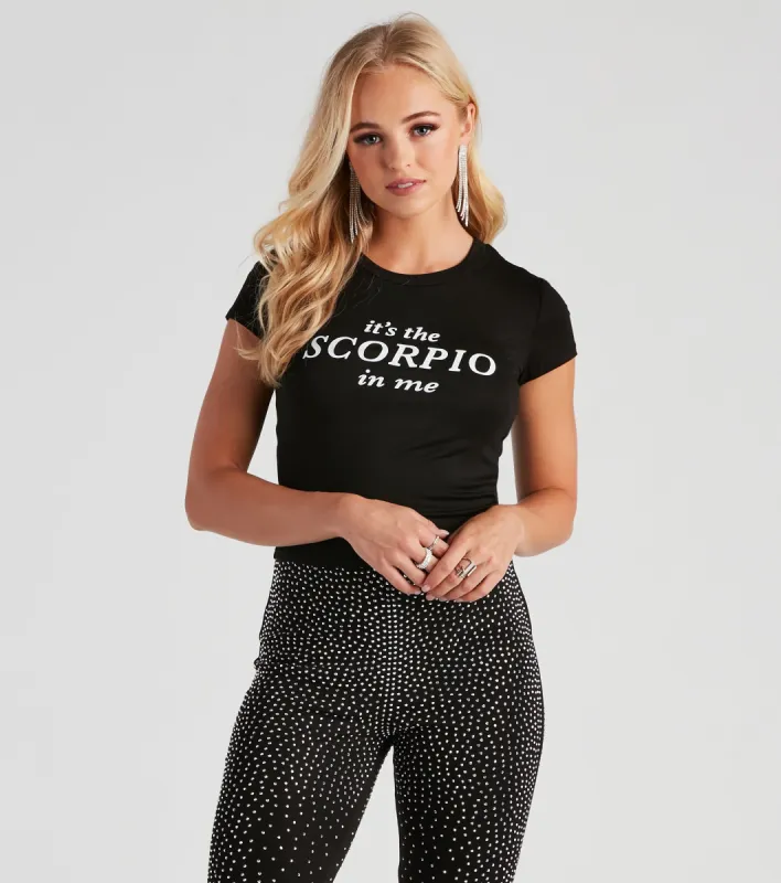 Scorpio Season Graphic Crop Tee sold by Windsor