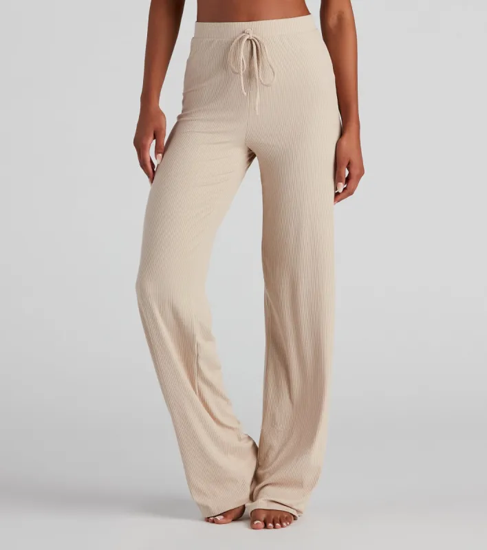 Lounge Goals Wide Leg PJ Pants sold by Windsor