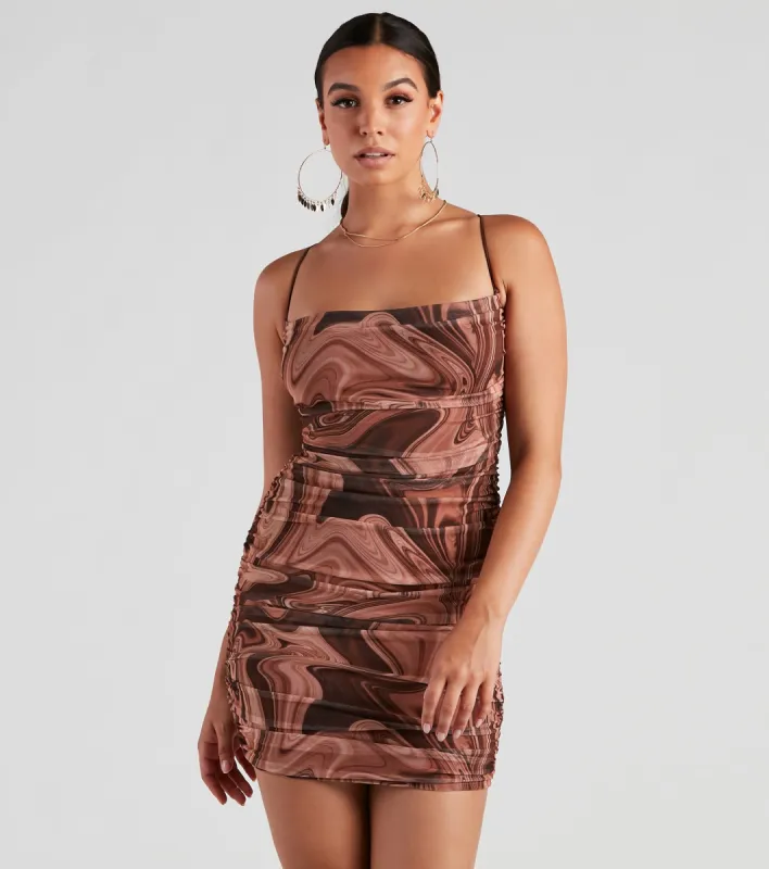 Trendsetting Icon Mesh Mini Dress sold by Windsor