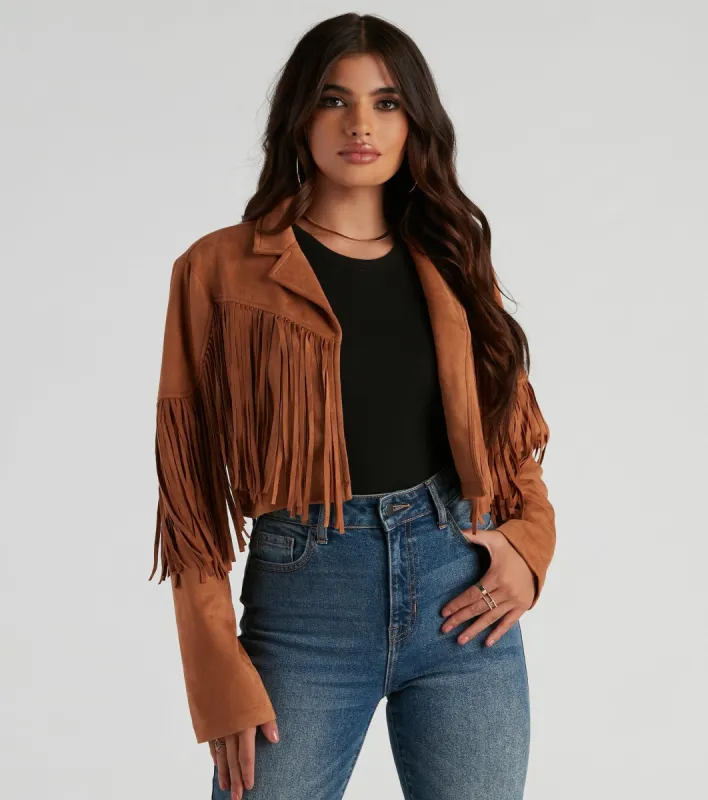 Tootin' Cute Faux Suede Jacket sold by Windsor