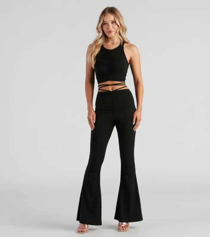 Elevated Casual Strappy Flare Pants sold by Windsor