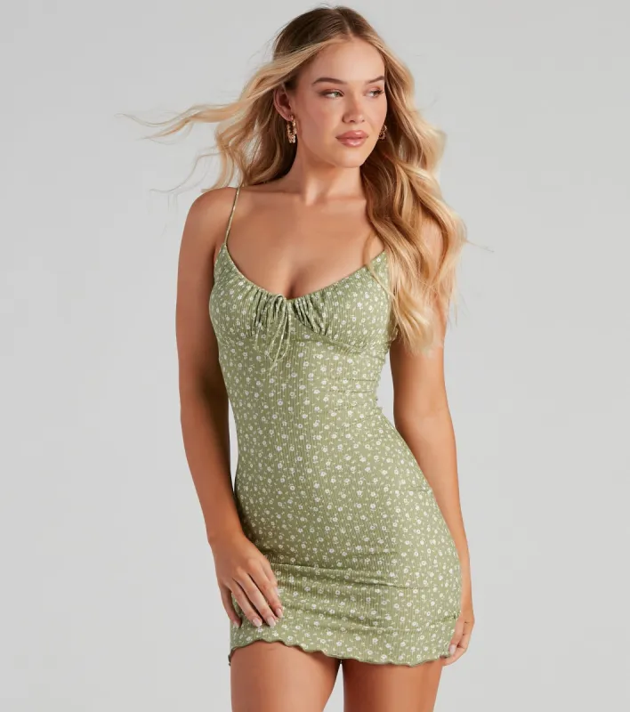 Love Story Scoop Neck Mini Dress sold by Windsor