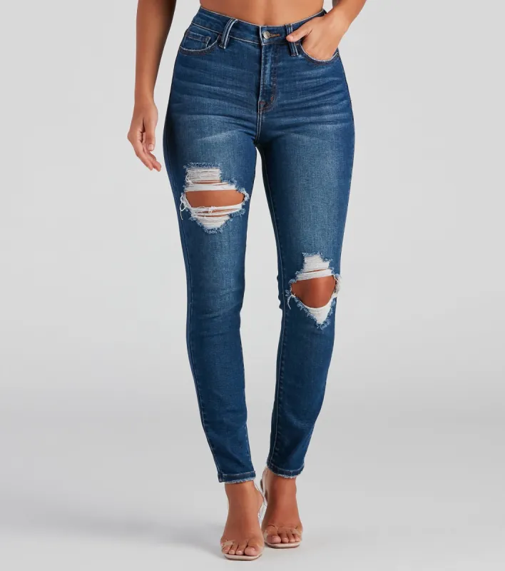 Taylor High-Rise Skinny Ankle Jeans by Windsor Denim sold by Windsor