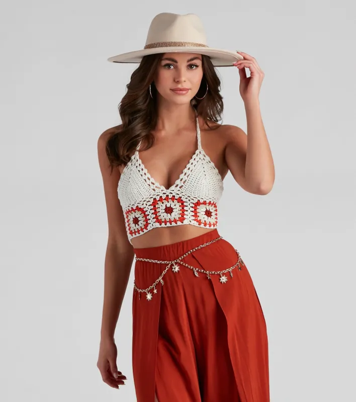 Boho-Chic Celestial Charm Chain Belt sold by Windsor