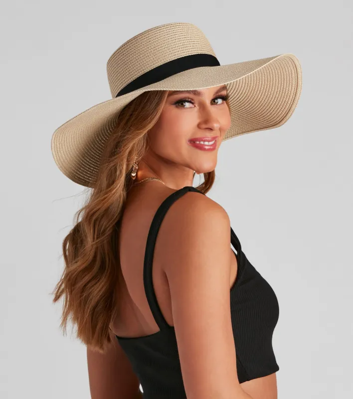 Playful Cutie Straw Floppy Hat sold by Windsor