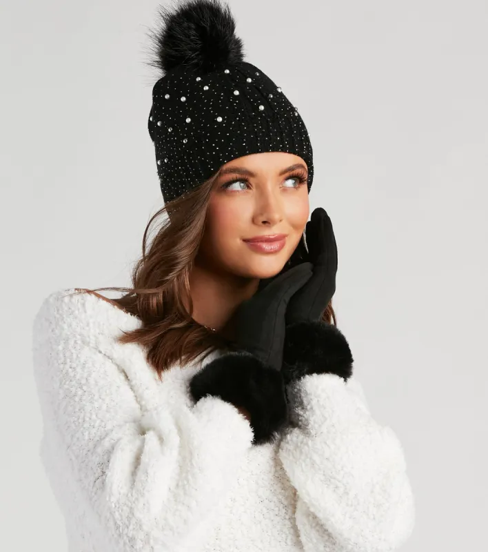 Diva Essential Faux Fur Cuff Gloves sold by Windsor