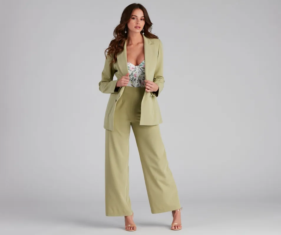 PLACEHOLDER - She Means Business Wide-Leg Pants sold by Windsor