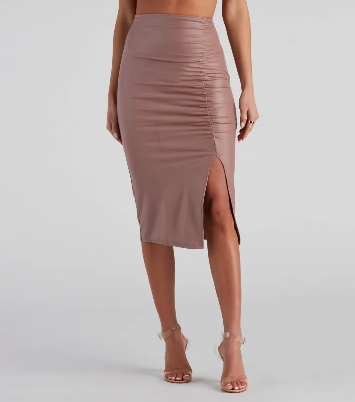 Sleek Business Slit Midi Skirt sold by Windsor