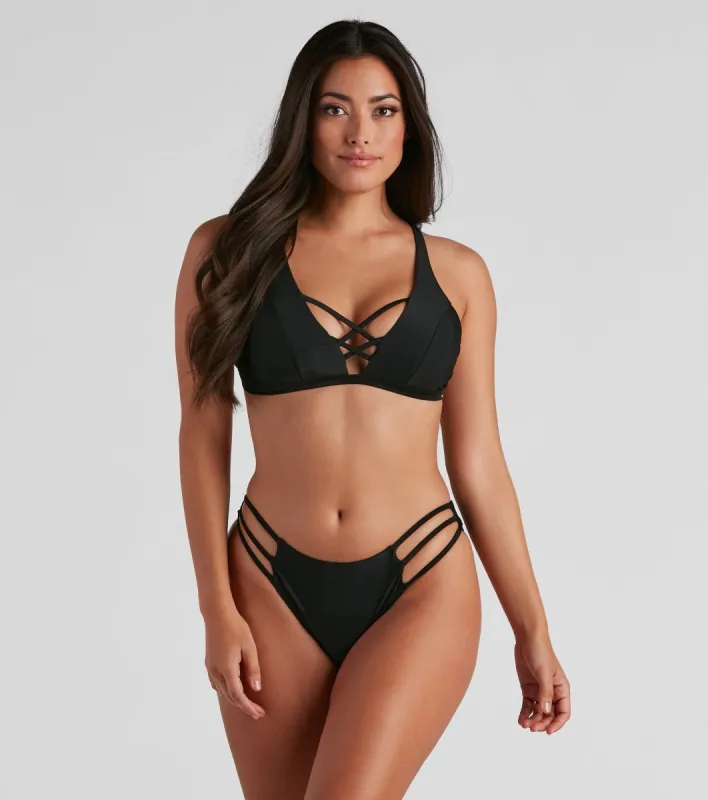 Sultry Talks Strappy Bikini Top sold by Windsor