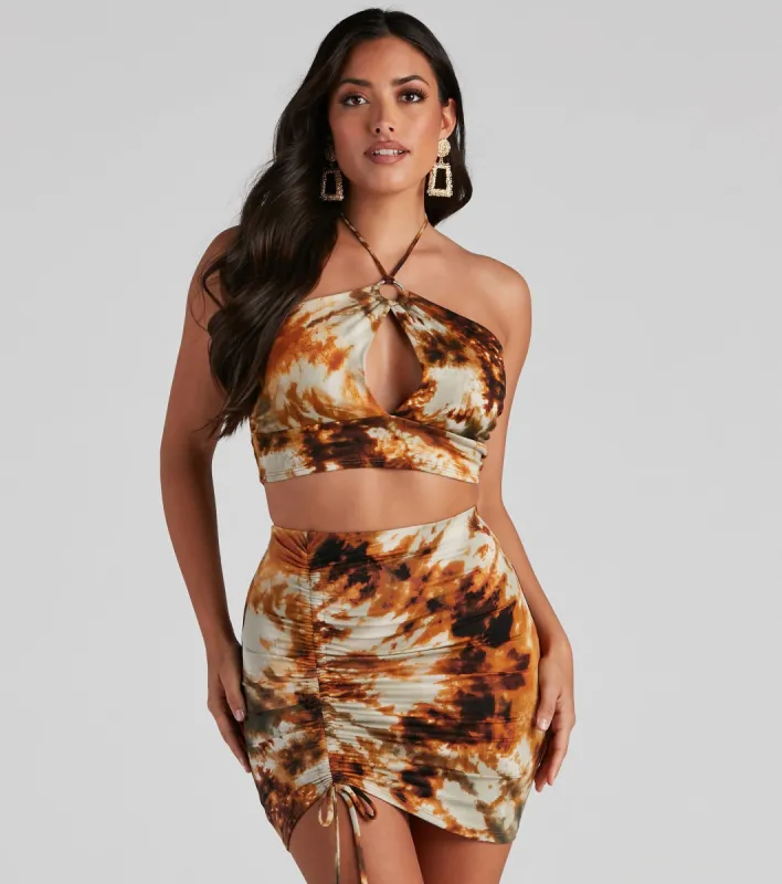 Bold Babe Tie-Dye Crop Top sold by Windsor