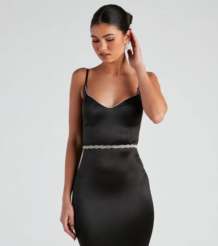 Glam Rhinestone Braided Belt sold by Windsor