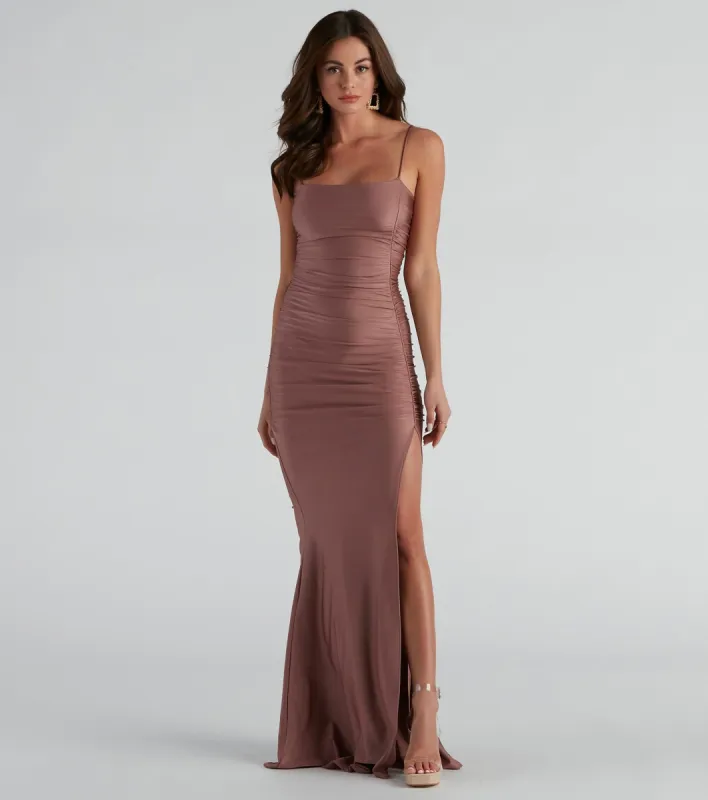 Cece Formal Square Neck Long Dress sold by Windsor