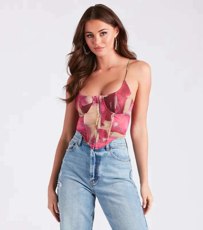 Looking Fabulous Marble Mesh Bustier sold by Windsor