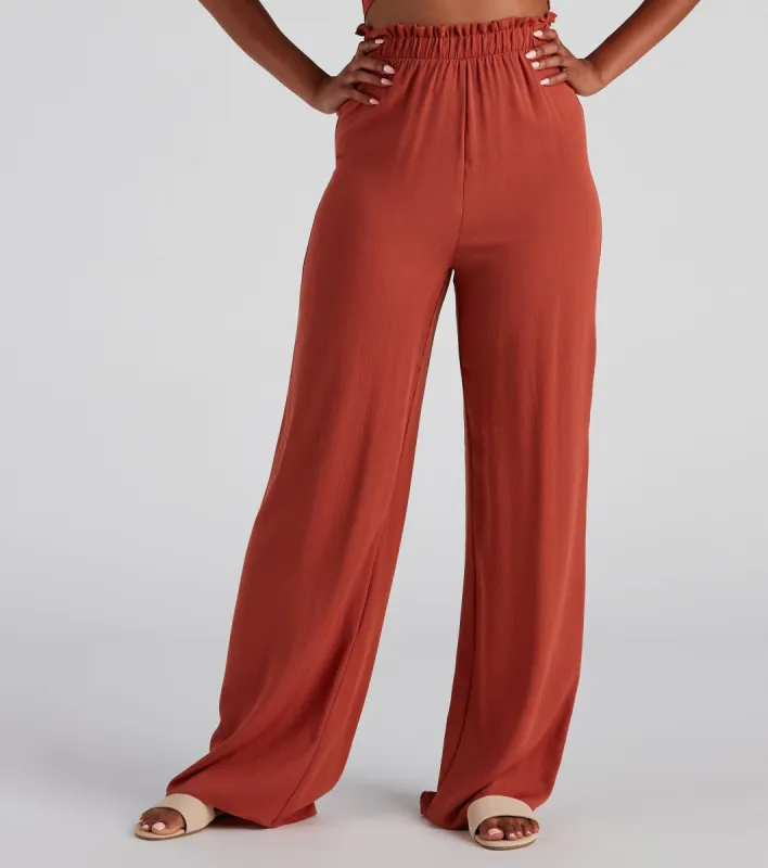 Weekend Mood Wide-Leg Pants sold by Windsor