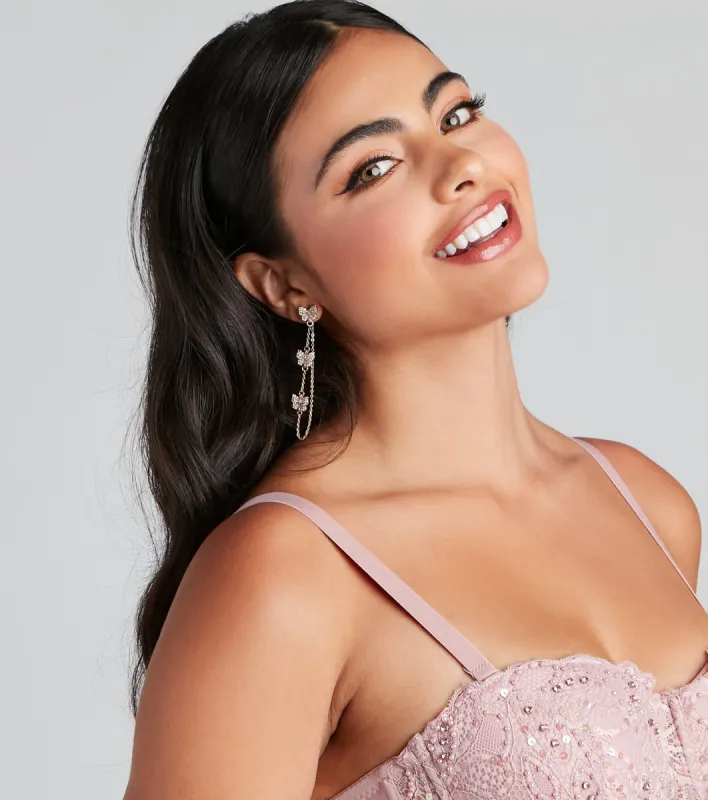 Flutter And Fly Butterfly Earrings sold by Windsor