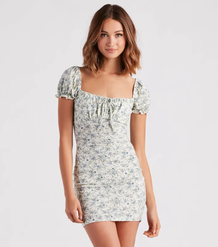 Feelin' Fresh Ditsy Floral Mini Dress sold by Windsor