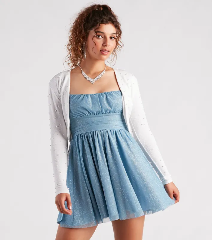 Elegant Touch Pearl Embellished Bolero sold by Windsor