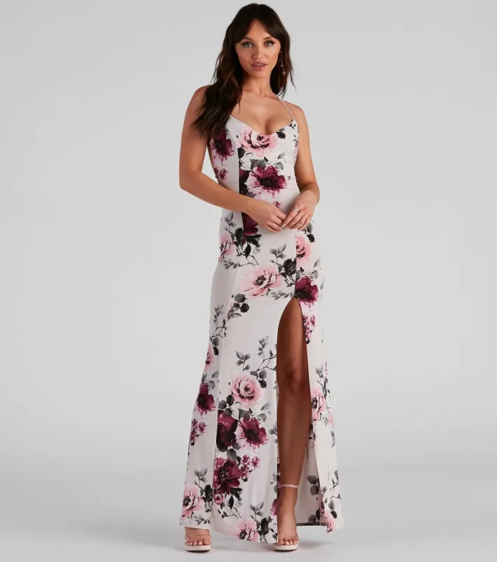 Date Night Chic Floral Maxi Dress sold by Windsor