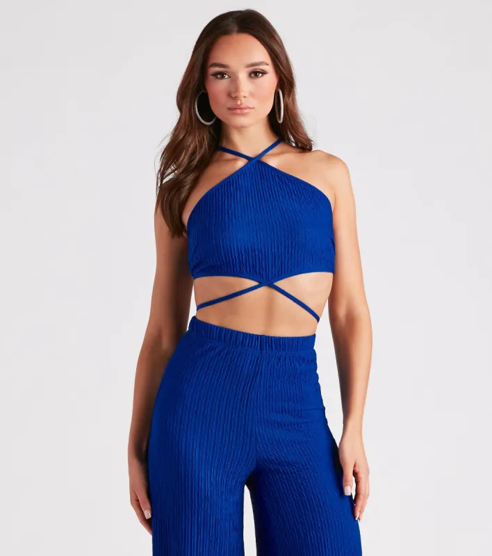 Always Alluring Halter Crop Top sold by Windsor